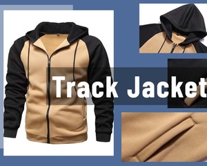 Ensemble de survêtement à manches longues et fermeture éclair pour hommes pour la course et le sport Survêtement à col homme personnalisé en gros, 100% coton - Product Image 2