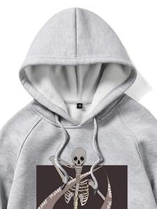 Vente en gros Sweats à capuche personnalisés pour femmes Séchage rapide Respirant Coton Polaire Tops Trendy Casual Sportswear Pullover Hoodie - Product Image 3