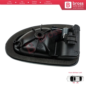 Poignée de porte intérieure gauche noire de type tige BDP77 pour Clio 2 Scenic Megane 1 Trafic Master 2 Mascott Logan 1 Movano Vivaro A Interstar - Product Image 4