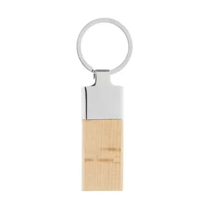 Porte-clés personnalisé en bois de lignum - Option cadeau personnalisée - Product Image 1