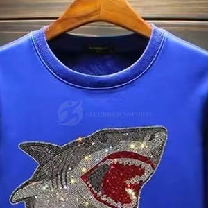 Sudadera de Algodón con Forro Polar para Hombre, Transpirable, Antiarrugas, Diseño con Pedrería, Premium, Cómoda, Personalizable, Venta al Por Mayor - Product Image 6