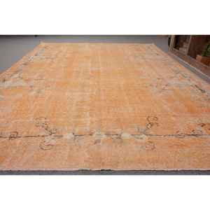 พรมหญ้าทะเลสไตล์ตุรกีสีส้มแนววินเทจแบบคลาสสิก6FT พื้นที่ขนาดใหญ่5in x 10FT ขนหญ้าทะเลงานเย็บปะทรงสี่เหลี่ยมผืนผ้าน้ำยางสำหรับห้องโถงห้อง - Product Image 2