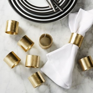 Bordure Perles En Métal Ronds De Serviette De Luxe Mariage Fête De Noël Accessoire De Table Accessoires De Cuisine Serviette En Papier Rond - Product Image 3