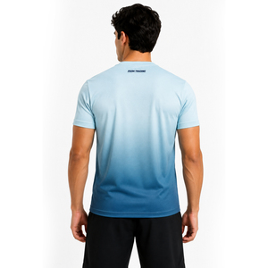T-shirt sans couture pour homme, grande taille, coupe classique, manches courtes, design personnalisé, 100 % polyester, tissu décontracté en toile 240g, 5XL - Product Image 2
