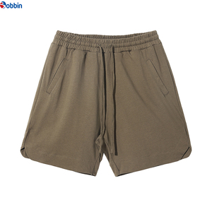 Pantalones Cortos Casuales de Verano para Hombre, de Alta Calidad, con Logotipo Personalizado, Cintura Elástica, de Lona, Color Sólido, de Algodón, Transpirables y de Secado Rápido - Product Image 4