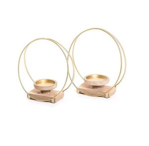 Porte-bougie en métal de forme sphérique, finition bicolore, pièce maîtresse artisanale, porte-bougie votif à prix abordable - Product Image 6