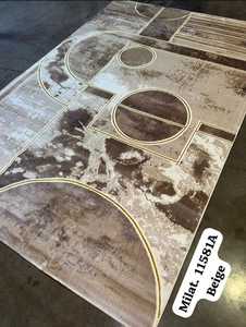 Tapis turc Adiva Gaziantep - 100% polypropylène, technique jacquard, motif abstrait, résistant aux taches, poils moyens - Product Image 3