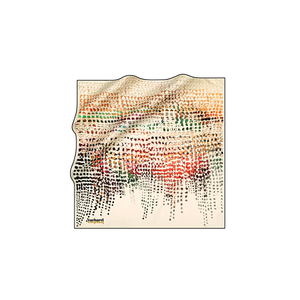 Colorful 90x90 Cacharel Polyester Twill <b>Square</b> <b>Scarf</b> - Product Image 1