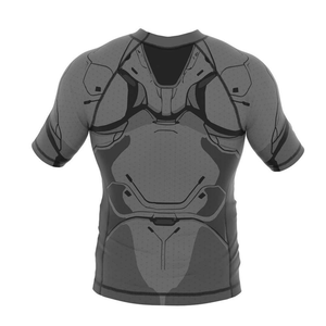 Rash Guard Half Sleeve Custom Sublimation MMA BJJ Jiu Jitsu Quick Dry Flexible <b>Performance</b> <b>Wear</b> Rash Guards - Product Image 2