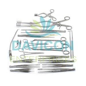 ชุดเครื่องมือผ่าตัดหลอดเลือดด้วยตนเองสแตนเลส52ชิ้นพื้นฐานของเครื่องมือผ่าตัด - Product Image 1