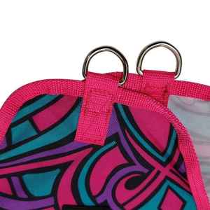 Sac à foin pour chevaux en nylon de haute qualité, alimentation lente pour bovins, chèvres, moutons, remplissage et suspension faciles, design de grille avant imprimé, sac à foin - Product Image 5