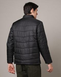 Streetwear matelassé pour hommes Veste matelassée à bulles Bomber à col montant et fermeture éclair personnalisée Vêtements d'extérieur d'hiver - Product Image 3