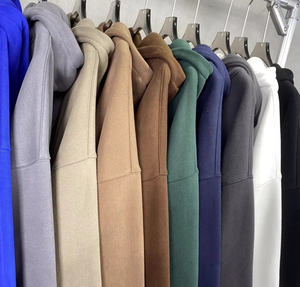 Venta al por mayor ropa de calle americana 420GSM algodón pesado de alta calidad Unisex Regular Fit Puff estampado hombres sudaderas con capucha y sudaderas - Product Image 1