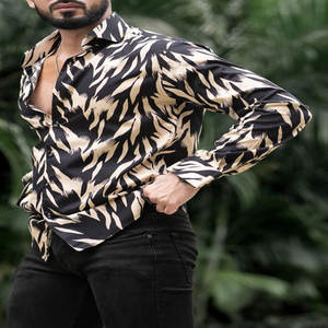 Vente en gros de chemises de bureau formelles pour hommes en coton respirant décontractées à manches longues avec col montant pour adolescents - Product Image 2