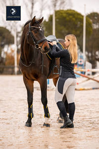 Asiento completo de silicona Nylon a caballo traje ecuestre ropa medias de carreras pantalones ecuestres pantalones de equitación - Product Image 6