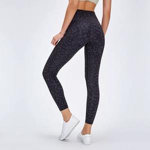 <b>Black</b> Camo/Leopard Print/Solid Yoga Pants Women Athletic Running Fitness Training Gym Sport High Waisted Push up Yoga <b>Leggings</b> - Product Image 2