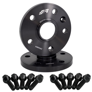 สเปเซอร์ล้อสีดำ 2 ชิ้น 15 มม. 5x112 ศูนย์กลาง 57.1 พร้อม Bull - Product Image 1