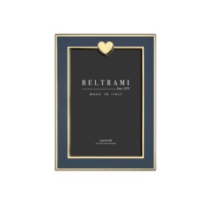 Marco de Fotos Vertical Plateado Beltrami, Estructura de Madera Rectangular, Hecho en Italia - Product Image 1