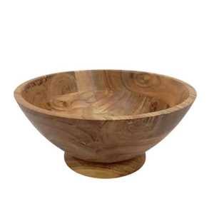 Nouveauté - Bols en bois d'acacia jetables écologiques tendance - Petite taille - Design moderne - Style indien - Lavable au lave-vaisselle - Product Image 5