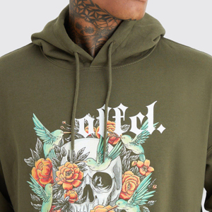 Sudadera con capucha de algodón 100% serigrafiada de alta calidad con logotipo personalizado, sudaderas con capucha de gran tamaño con estampado pesado para hombre, 500g/m² - Product Image 4