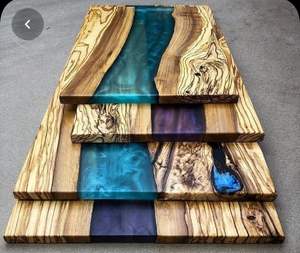 Posavasos de Resina y Madera de Nogal COMPLEMENT - Hechos a Mano, Impermeables, Diseño Moderno para Decoración del Hogar, Posavasos de Lujo Personalizados para Bebidas - Product Image 3