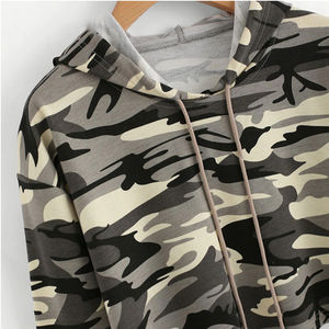 เสื้อครอปมีฮู้ดของผู้หญิงเสื้อมีฮู้ดแห้งเร็วระบายอากาศได้ดีผ้าถักโลโก้กำหนดขนาด/สีพื้นได้ตามต้องการ - Product Image 5