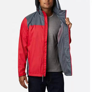 แจ็กเก็ตกันลมสำหรับผู้ชายกันน้ำน้ำหนักเบาและระบายอากาศได้ดีเหมาะสำหรับสวมใส่กลางแจ้งแจ็คเก็ตโพลีเอสเตอร์100% - Product Image 5