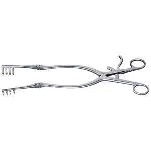 Retractor Beckman-Adson, 12 ", brazos articulados, 4x4 dientes romos, 1" X1 "de profundidad - Product Image 3