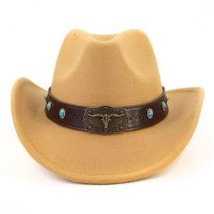 Sombrero de Vaquero Occidental de Metal de Alta Calidad, Sombrero Fedora para Primavera y Otoño, para Fiestas, Pesca, Negocios, Casual, Deportes al Aire Libre - Product Image 5