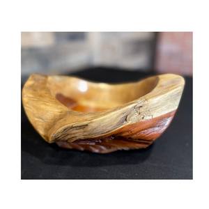 Vaisselle de cuisine d'hôtel de style japonais de la meilleure qualité bol tourné à la main en résine de bois rustique bol de service durable pour les fêtes - Product Image 6