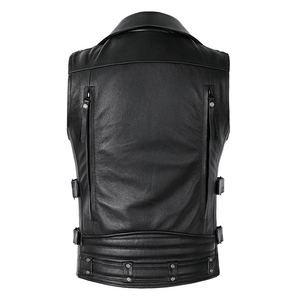 Reasonable Price Breathable Sleeveless <b>Leather</b> Pu <b>Vest</b> Plus Size Casual Retro <b>Men's</b> Coat Workwear Trend <b>Leather</b> <b>Vest</b> For Sale - Product Image 2