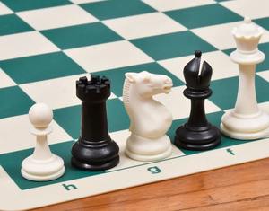 International Series Unweighted Plastic Chess Pieces Set 34 Pieces with Extra Queens 3.8 Inch King At Affordable Price - Product Image 4