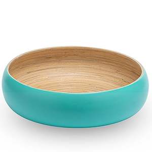 Elegante decoración para el hogar Frutero de bambú hecho a mano encimera de cocina cesta de fruta - Product Image 1