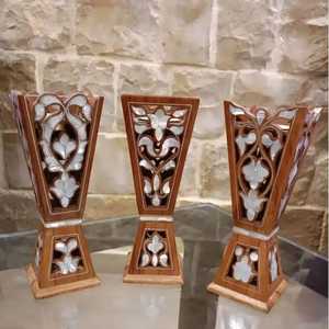 Quemador de Incienso Religioso de Madera de Lujo con Incrustaciones de Nácar, Ecológico, Ideal para Regalos en Ocasiones Especiales - Product Image 1