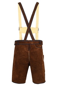 HERREN BAVARIAN BROWN OKTOBERFEST LEDERHOSEN Pantalones Trachten Pantalones Tela de cuero personalizada Cuero de vaca Gamuza 2025 - Product Image 6