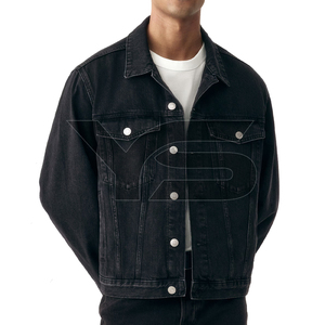 Chaqueta vaquera informal para hombre de gran calidad para invierno, técnica lavada con botones frontales, revestimiento ODM sólido con opción multicolor - Product Image 2