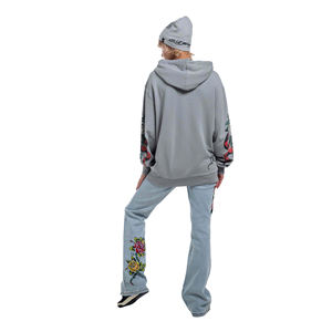 Sudadera con Capucha Personalizada para Mujer, Invierno, Ecológica, Transpirable, Ligera, con Cierre Frontal, Logotipo, 100% Algodón, Bolsillos, Mangas Largas - Product Image 3