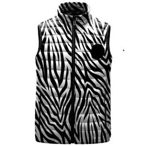 Chaleco Acolchado de Invierno con Cierre y Logotipo Personalizado, Chaqueta Informal de Lona con Cuello Alto para Hombre, con Capucha y Bolsillos - Product Image 5