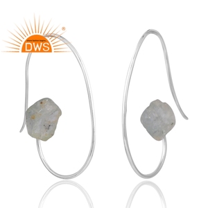 Pendiente de piedras preciosas aguamarina Natural de Plata de Ley 925, joyería personalizada para mujer, regalo para ella - Product Image 3