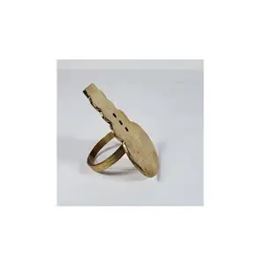 Anel de guardanapo de bronze, melhor qualidade, design de boneco de neve, tamanho personalizado, alta qualidade, anel de guardanapo de latão para atacado, preço