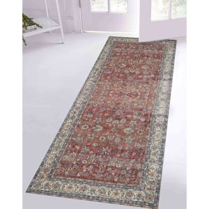 Floral Pattern Printed <b>Rug</b>, Turkish Vintage Style Small Entryway <b>Rug</b>,<b>Chenille</b> <b>Rug</b> - Product Image 4
