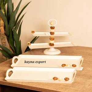 Exhibidor de Pasteles Ovalado de Aluminio de Alta Calidad con Acabado en Polvo Blanco de Lujo, Hecho a Mano, con Certificación CE, para Hogar, Hotel, Restaurante - Product Image 2