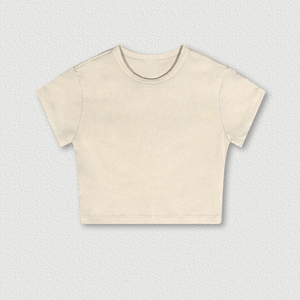 T-shirts pour femmes, style streetwear d'été, coupe ajustée, épaules tombantes, crop tops, coupe ample, t-shirt court, t-shirt sexy pour filles, vente en gros - Product Image 6