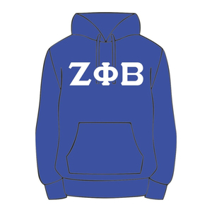 Zeta Phi Beta bleu pull à capuche mélange de coton premium vêtements de sororité grecque personnalisé brodé Divine Nine HBCU vie grecque - Product Image 2