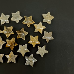 Natural Golden Rutile Star Shape Briolette's Golden Rutile Smooth Star Shape Gemstone Loose Hand Carved <b>Beads</b> Star Carved <b>Beads</b> - Product Image 2