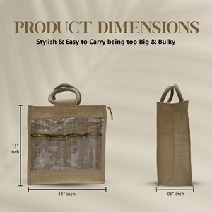 Vente en gros Sacs fourre-tout en jute promotionnels respectueux de l'environnement Fermeture à glissière avec ruban Shopping réutilisable Cadeau design personnalisé - Product Image 3