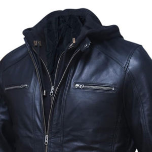 Veste en cuir PU unisexe écologique vêtements d'extérieur élégants coupe-vent grande taille imperméable respirant approvisionnement en vrac OEM - Product Image 4
