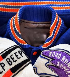 Bomber de baseball personnalisé veste universitaire pour hommes support motif hiver Letterman Varsity veste Patch broderie collège - Product Image 3