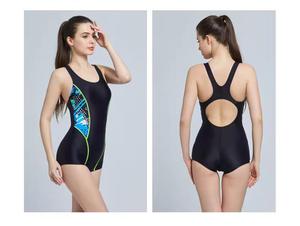 ชุดว่ายน้ำวันพีซสำหรับผู้หญิง แบบสปอร์ต สำหรับฝึกซ้อม ไม่มีแขน พร้อมโลโก้ที่กำหนดเองได้ - Product Image 6