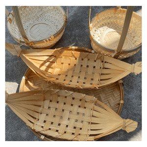 Barco de Bambú Tejido a Mano, Hecho a Mano con Bambú para Servir Alimentos y Decoración de Interiores Tradicional, Hecho en Vietnam - Product Image 2